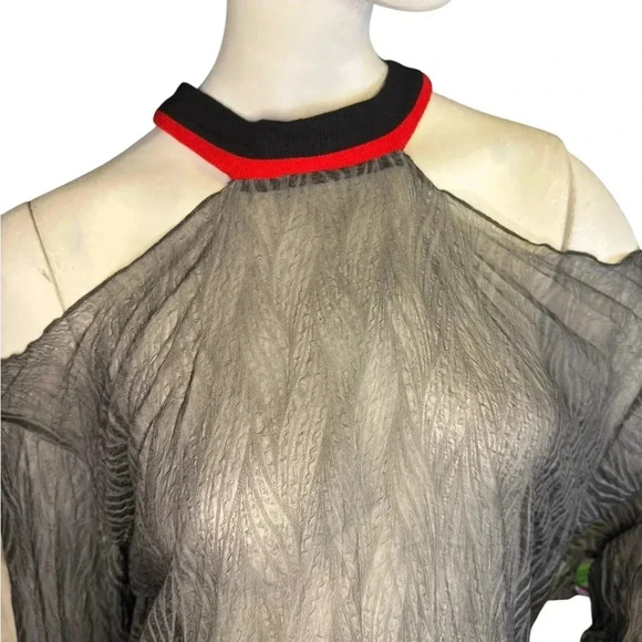 Tov Los Angeles RUFFLED SHEER DRESS    #302 - Picture 11 of 15